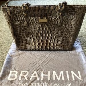 Brahmin Medium Asher leather Embossed tote handbag
